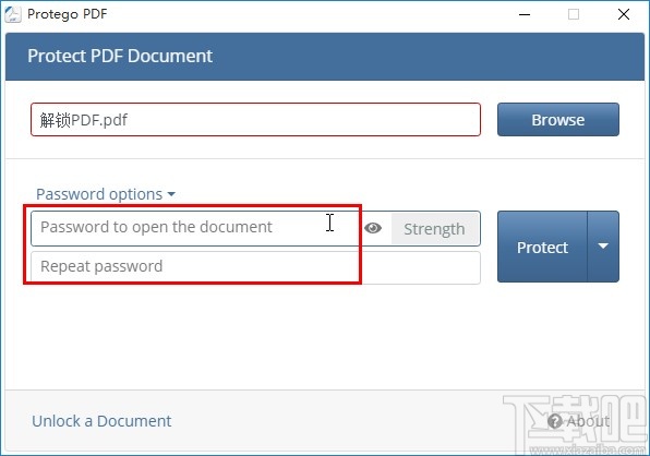 Protego PDF加密PDF文件的方法