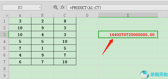 如何计算表格数据乘积(excel表格算乘积怎么算)