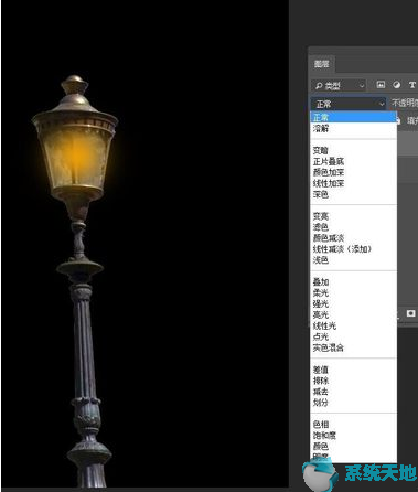 ps制作路灯效果图(ps怎么做路灯光束)