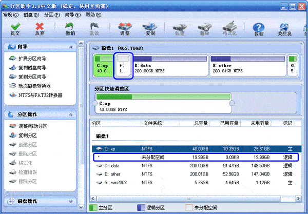 用分区助手调整分区大小(分区助手调整c盘大小后系统会损坏吗)