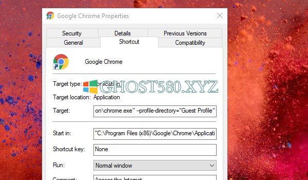 访问chrome(windows访客模式)