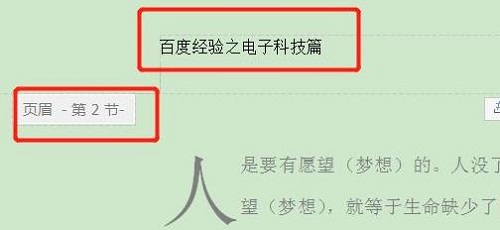 首页不显示页眉怎么设置