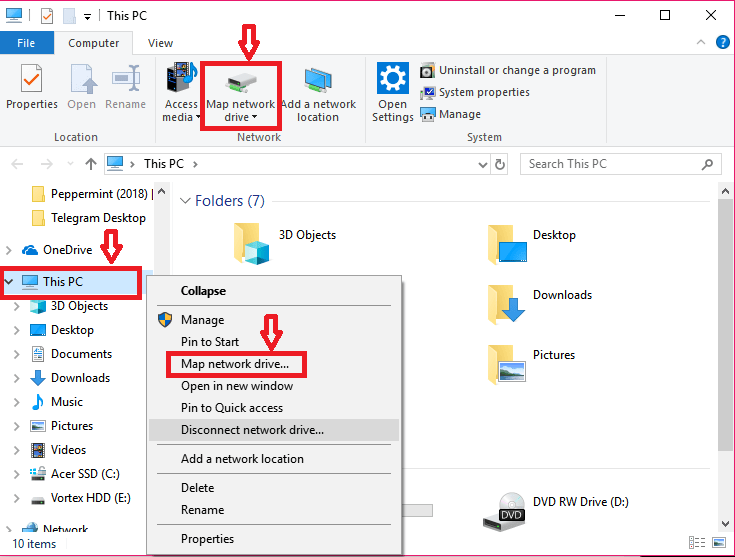 Windows10系统安装和映射网络驱动器的技巧