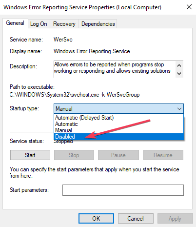 window problem reporting禁用没用(启用或关闭windows功能出现错误)