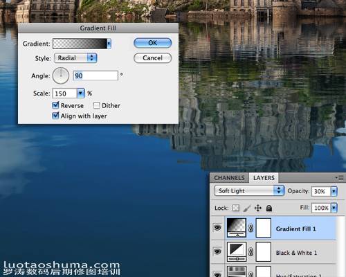 Photoshop CS6制作水中倒影特效照片（PS）技巧