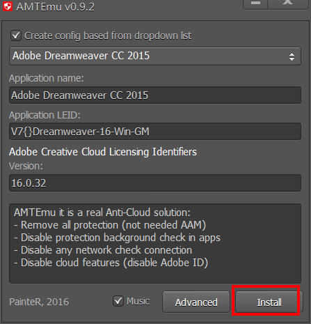 adobe dreamweave cc 2015 破解补丁方式