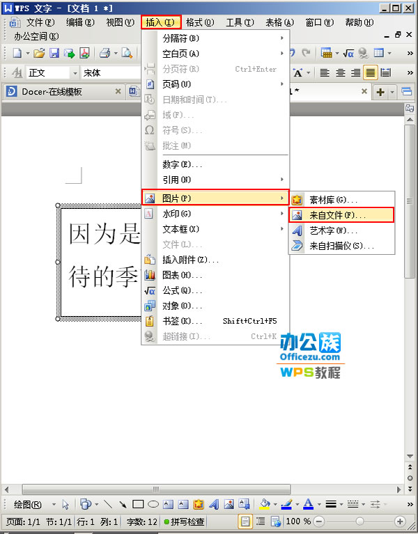 wps文字怎么在图片上面添加文字(在wps中怎样在图片上添加文字)